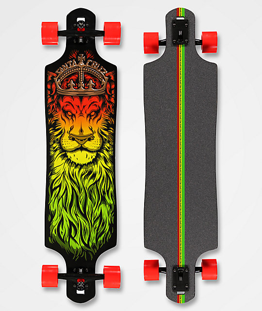 Santa Cruz Lion God Drop Through 40" Longboard Complete Zumiez